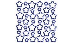 Pěnová svítící samolepka Stars 54506 Hvězdy