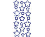 Pěnová svítící samolepka Stars 59506 Hvězdy