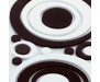 Pěnová samolepka Black & White Circles 59508 Černé a bílé kroužky