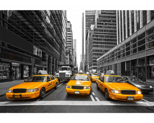 Vliesová fototapeta Taxi ve městě 0008