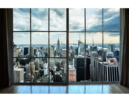 Vliesová fototapeta Pohled z okna na Manhattan 0009