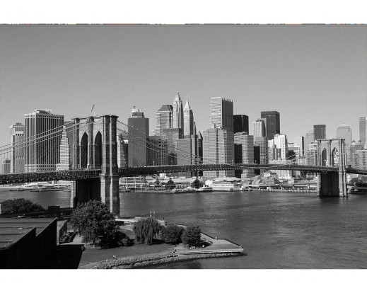 Vliesová fototapeta Manhattan v šedé barvě 0010