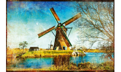 Vliesová fototapeta Windmills of Holland 2021