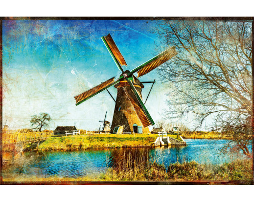 Vliesová fototapeta Windmills of Holland 2021