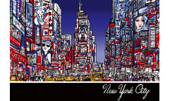 Vliesová fototapeta Colorful Times Square 2090