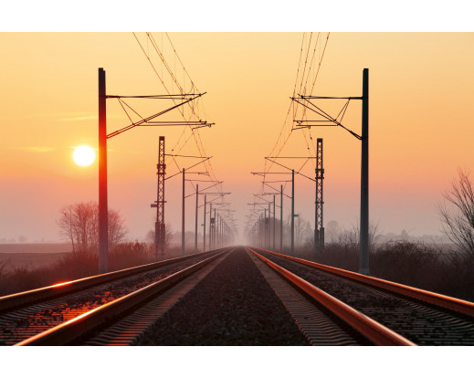 Vliesová fototapeta Railway at Sunset 2850