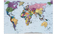 Fototapeta World Map, Mapa světa 4-050