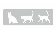 Malířská šablona - bordura Cats 140 Kočky