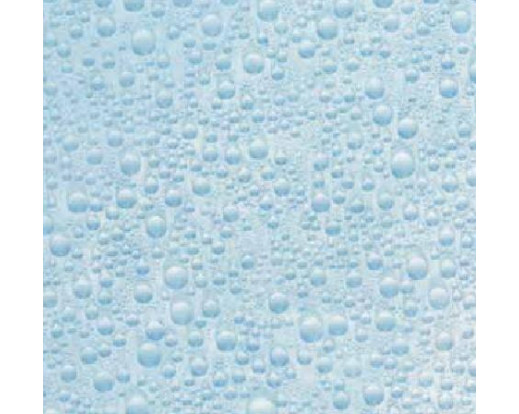Samolepicí fólie na sklo Waterdrop Blue - Kapky vody světle modré 10288, 10480
