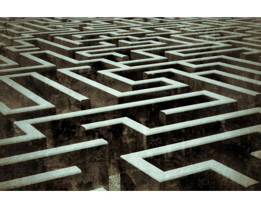 Samolepicí fototapeta na podlahu Labyrinth, Bludiště