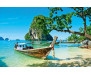Samolepicí fototapeta na podlahu Thailand boat, Loďka