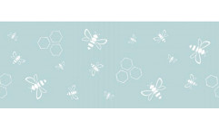 Statická Jarní bordura na sklo - Včelky S2